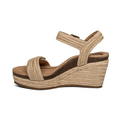 Sydney Quarter Strap Espadrille Wedge - Natural
