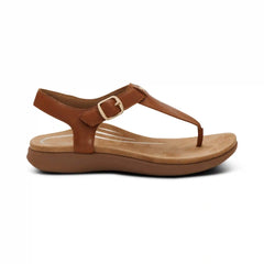 Tracey Adjustable Thong Sandal - Cognac