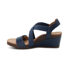Kathy Platform Wedge - Navy