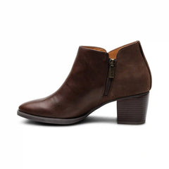 Victoria Short Bootie - Dark Brown