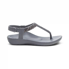 Skyler Thong Sandal - Pewter Embellished