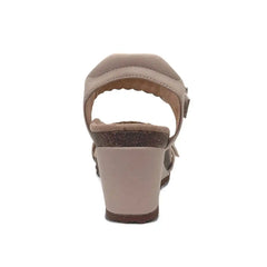 Grace Adjustable Woven Wedge - Bone