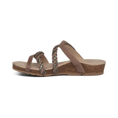 Janey Braided Slide - Stone