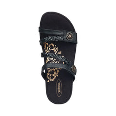 Janey Braided Slide - Black