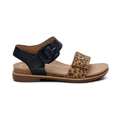 Claire Quarter Strap Sandal - Leopard