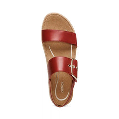 Vania Arch Support Platform Sandal - Red