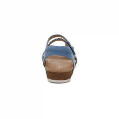 Jillian Braided Quarter Strap Sandal - Denim