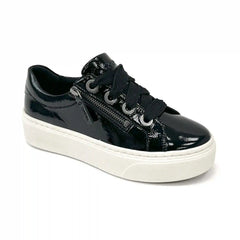 Aubrey Arch Support Platform Sneaker - Black Patent