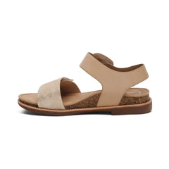 Claire Quarter Strap Sandal - Champagne