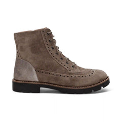 Margot Lace-Up Boot - Taupe