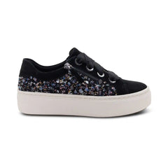 Aubrey Arch Support Platform Sneaker - Black Knit