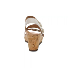 Madelyn Quarter Strap Wedge - Off White