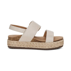 Vania Arch Support Platform Sandal - Cream