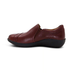 Helena Arch Support Slip-On - Burgundy
