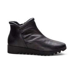 Zoey Slip-On Boot - Black Leather