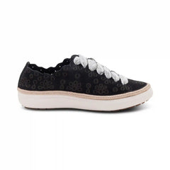 Charlotte Lace-Up Sneaker - Black Nubuck