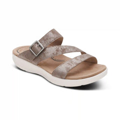 Jenny Adjustable Slide Sandal - Taupe