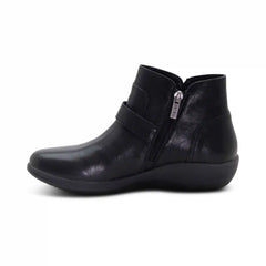 Leah Buckle Bootie - Black