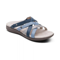 Kasey Adjustable Slide Sandal - Blue Multi
