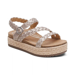 Julia Arch Support Platform Sandal - Platinum
