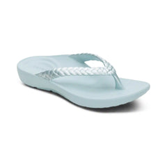 Vicki Braided Thong Sandal - Mint Gloss