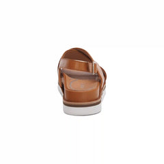 Thea Back Strap Cork Flat Sandal - Ginger