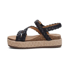 Julia Arch Support Platform Sandal - Black