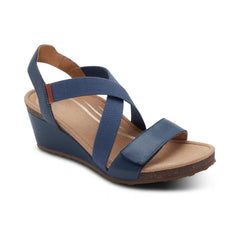 Kathy Platform Wedge - Navy