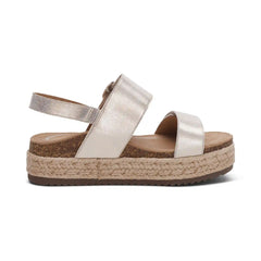 Vania Arch Support Platform Sandal - Champagne