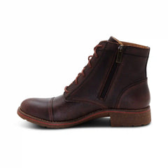 Juliet Lace-Up Boot - Cordovan