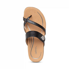 Izzy Adjustable Slide Sandal - Black