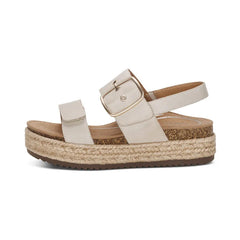 Vania Arch Support Platform Sandal - Cream