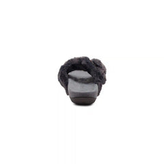 Macy Open-Toe Slipper - Charcoal