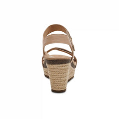 Sydney Quarter Strap Espadrille Wedge - Bone
