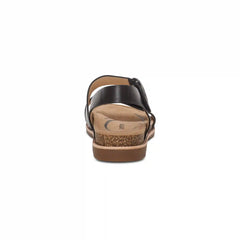 Tamara Asymmetrical Quarter Strap Sandal - Black