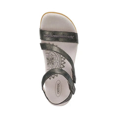 Gabby Adjustable Quarter Strap Sandal - Pewter
