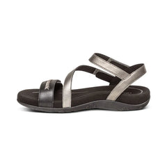 Gabby Adjustable Quarter Strap Sandal - Black Multi