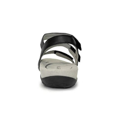 Gabby Adjustable Quarter Strap Sandal - Black