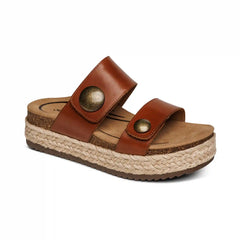 Sofie Platform Sandal - Cognac