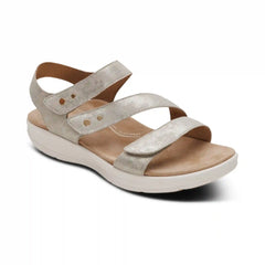 Savannah Adjustable Quarter Strap Sandal - Champagne