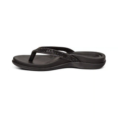 Eve Sparkly Thong Sandal - Black