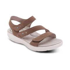 Savannah Adjustable Quarter Strap Sandal - Taupe