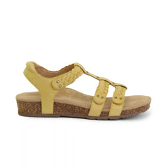 Reese Adjustable Gladiator Sandal - Yellow