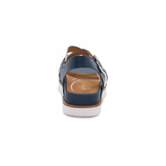 Carmen Cross Band Adjustable Sandal - Navy Multi