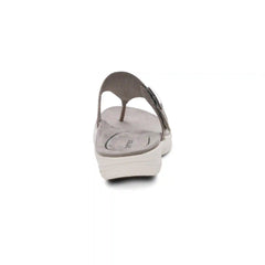 Donna Adjustable Thong Sandal - Pewter Metallic
