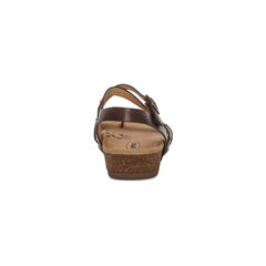 Lauren Quarter Strap Sandal - Coffee