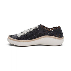 Charlotte Lace-Up Sneaker - Black