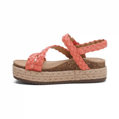 Julia Arch Support Platform Sandal - Coral