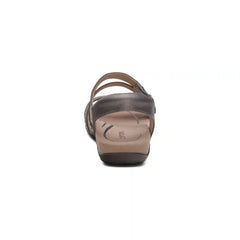 Jess Adjustable Quarter Strap Sandal - Pewter Sparkle