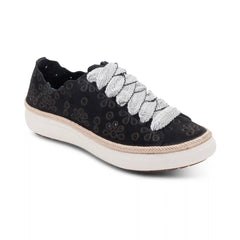 Charlotte Lace-Up Sneaker - Black Nubuck